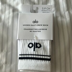 alo yoga half-crew sock size small